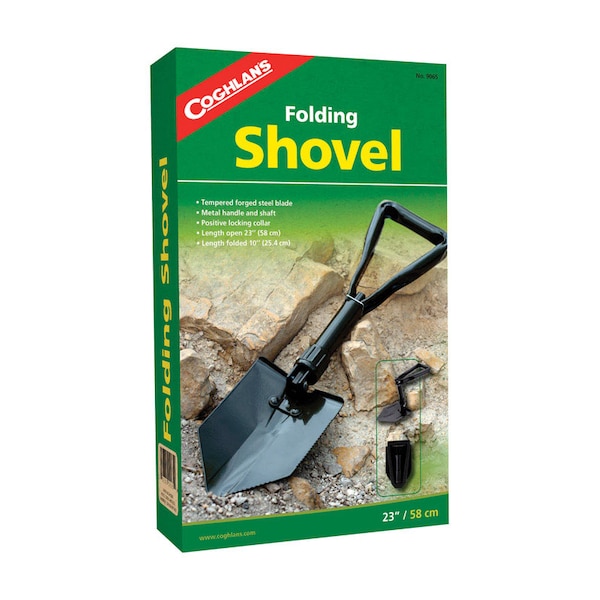 Coghlans Coghlan's Black Shovel 9.625 in. H X 1.125 in. W X 23 in. L 1 pk 9065 - main